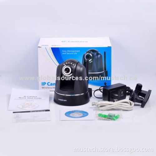 Wireless Indoor Cheap IP Camera for Day/Night, 1/4-inch CMOS Sensor